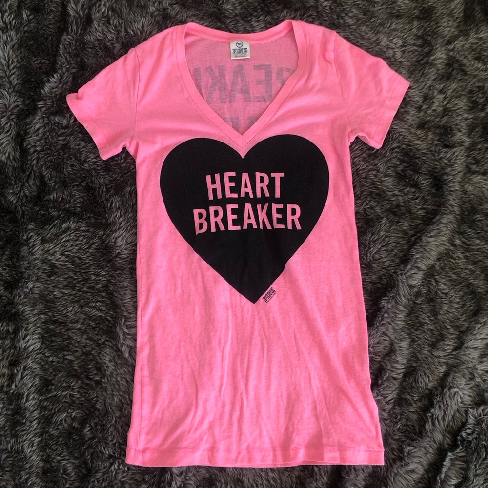 Pink Heartbreaker Graphic Tee